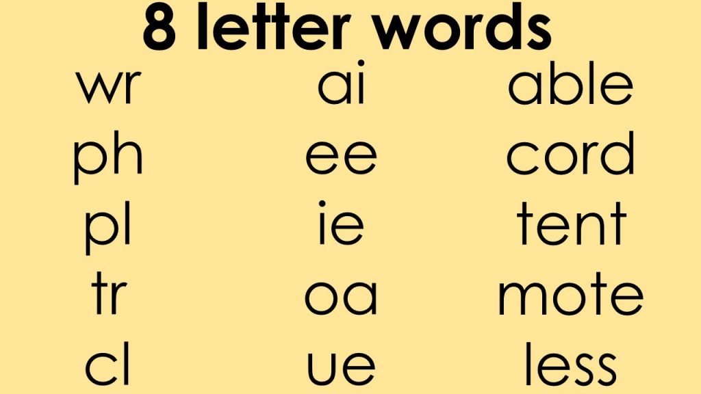 8 letter words